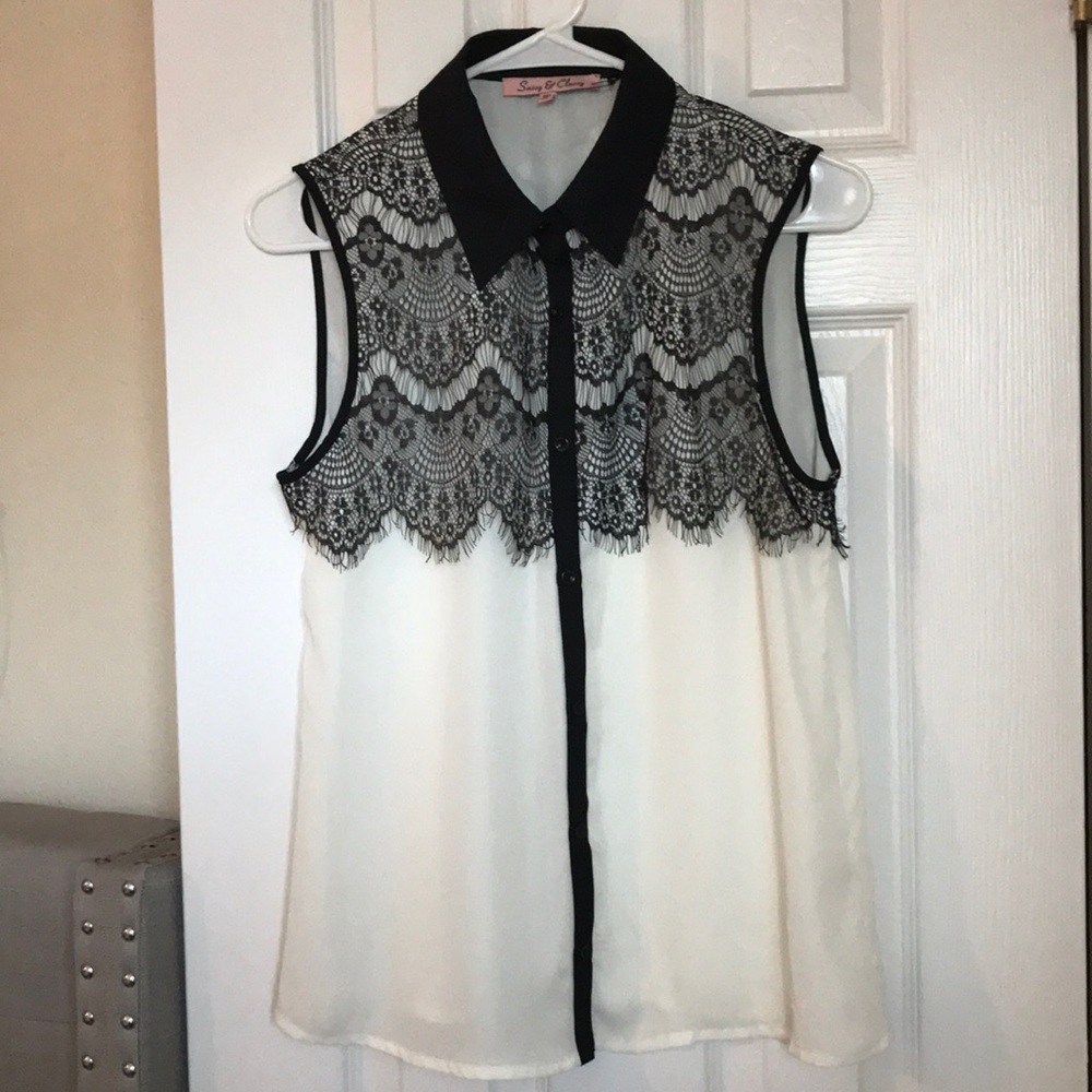 Lace tank top